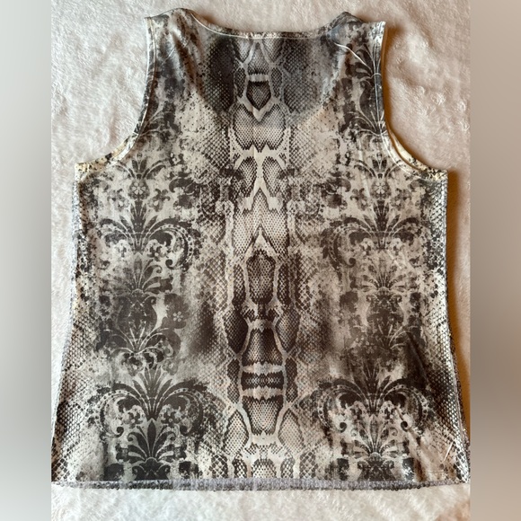 Chico’s Snake Print Sleeveless Top Womens Size 1 - Picture 4 of 5